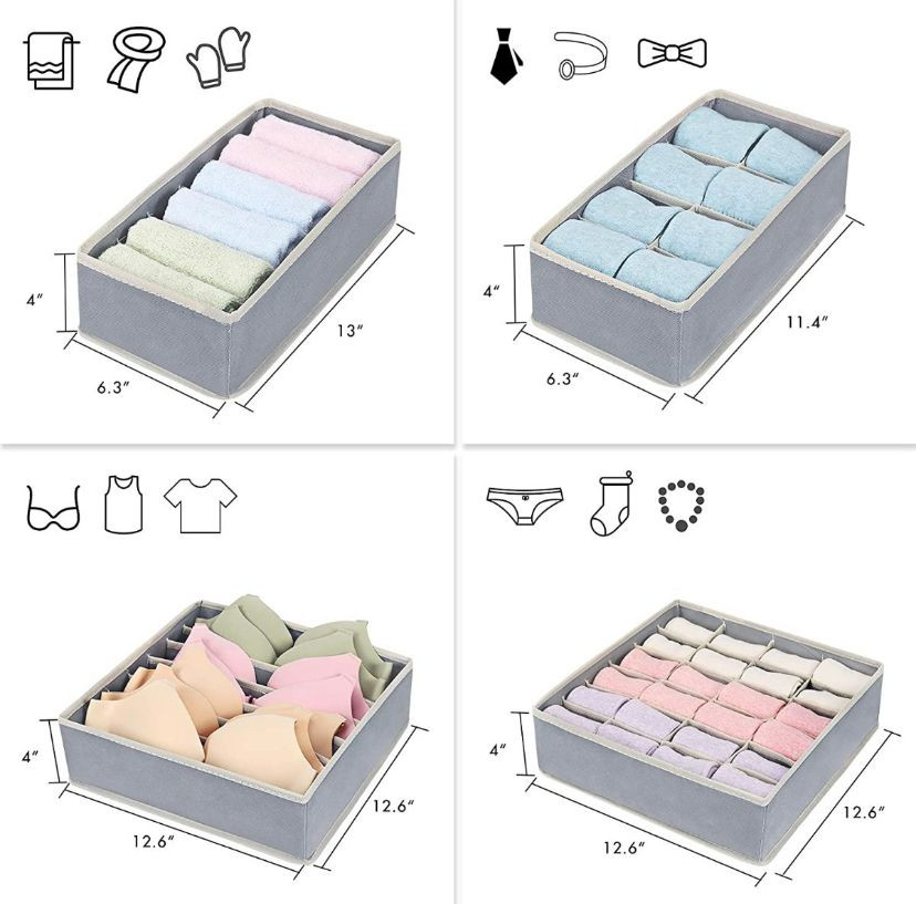 Organizador De Ropa Interior Y Medias X4 disponible en Yaxa Colombia